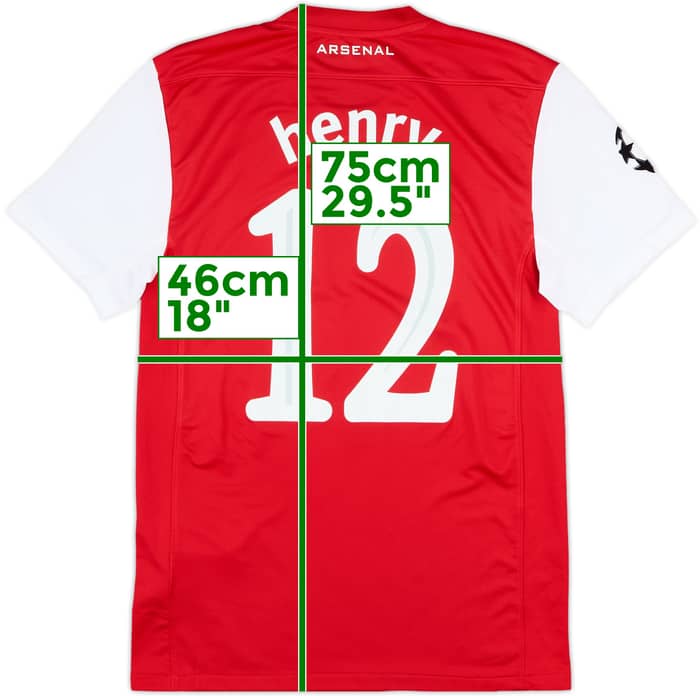 2011-12 Arsenal Home Shirt Henry #12 - 8/10 - (S)