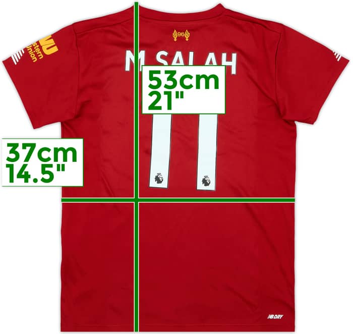 2019-20 Liverpool Home Shirt M.Salah #11 - 9/10 - (6-7 Years)