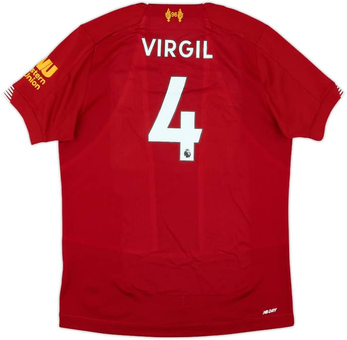 2019-20 Liverpool Home Shirt Virgil #4 - 9/10 - (L.Boys)
