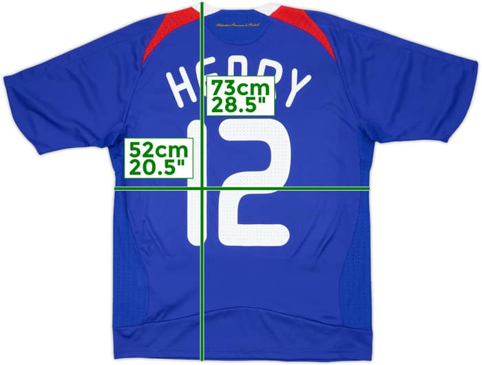 2007-08 France Home Shirt Henry #12 - 8/10 - (XL.Boys)