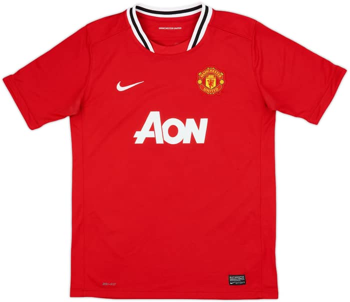 2011-12 Manchester United Home Shirt Rooney #10 - 8/10 - (XL.Boys)