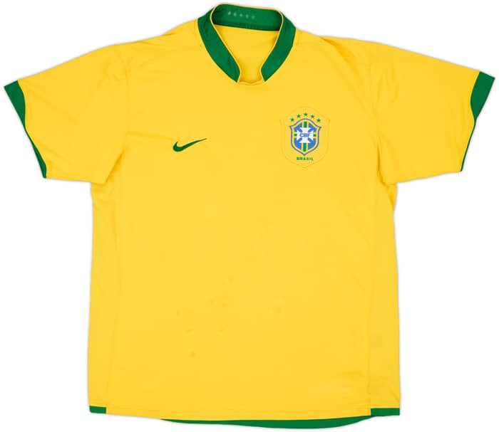 2006-08 Brazil Home Shirt - 5/10 - (L)