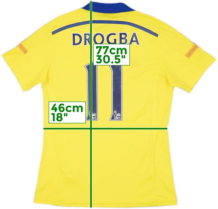2014-15 Chelsea Away Shirt Drogba #11 - 6/10 - (M)