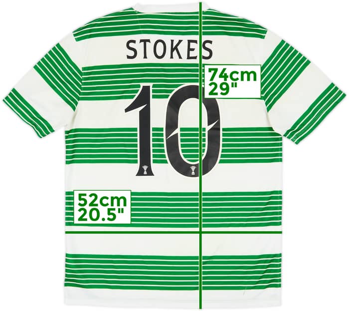 2013-15 Celtic Home Shirt Stokes #10 - 5/10 - (M)