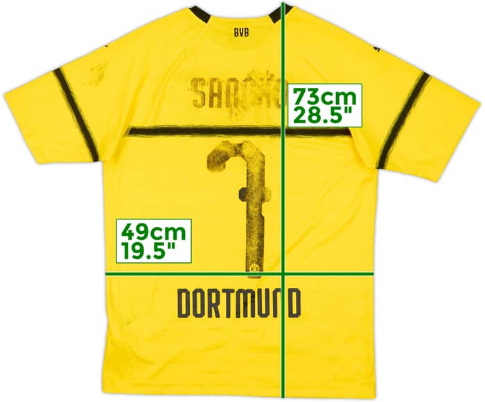 2018-19 Borussia Dortmund European Home Shirt Sancho #7 - 4/10 - (M)