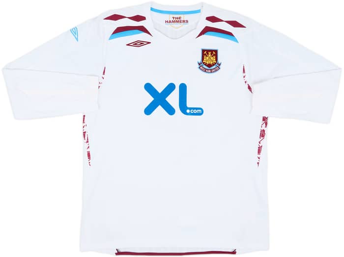 2007-08 West Ham Away L/S Shirt Noble #16 - 6/10 - (XL)