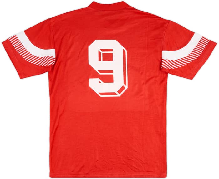 1991-93 Red Star Belgrade Hummel Fan Shirt #9 - 7/10 - (XL)