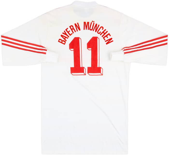 1984-89 Bayern Munich Away L/S Shirt #11 - 8/10 - (L)