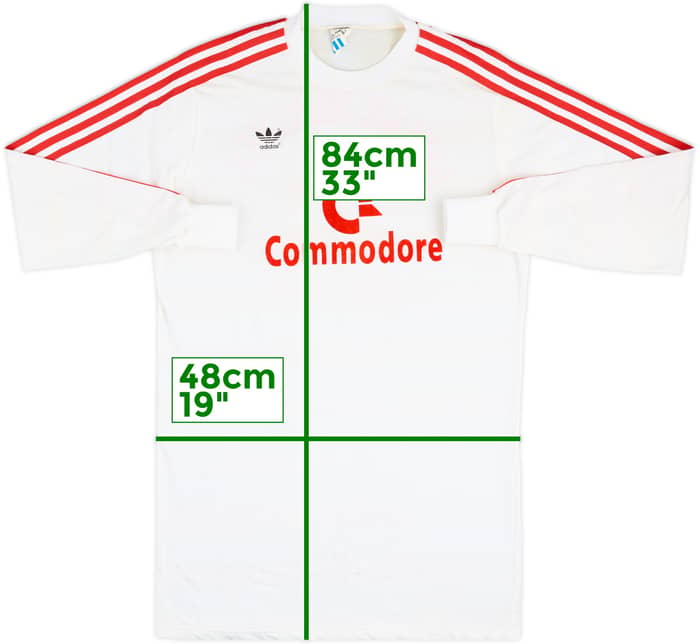 1984-89 Bayern Munich Away L/S Shirt #11 - 8/10 - (L)