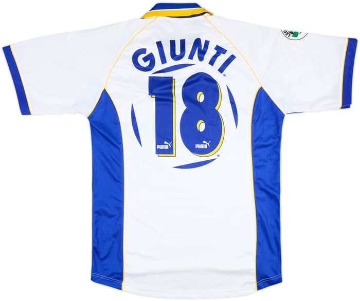1997-98 Parma Match Issue Home Shirt Giunti #18