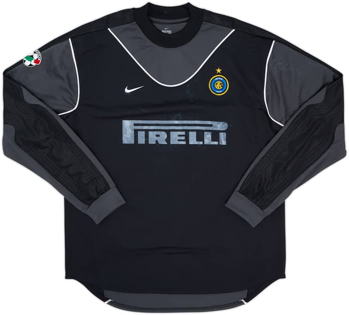 2003-04 Inter Milan Match Issue Signed GK Shirt Toldo #1