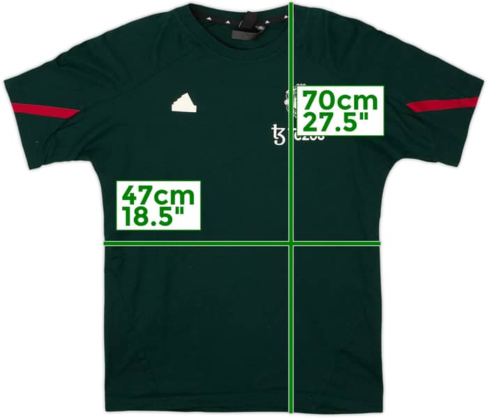 2023-24 Manchester United adidas Training Tee - 9/10 - (S)