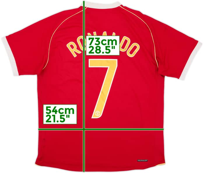 2006-07 Manchester United Home Shirt Ronaldo #7 - 6/10 - (L)