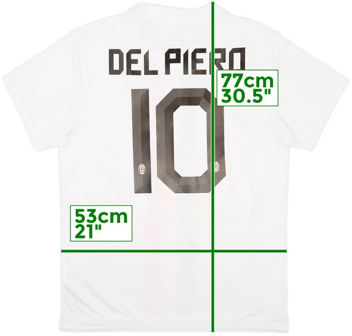 2010-12 Juventus Away Shirt Del Piero #10 - 6/10 - (L)
