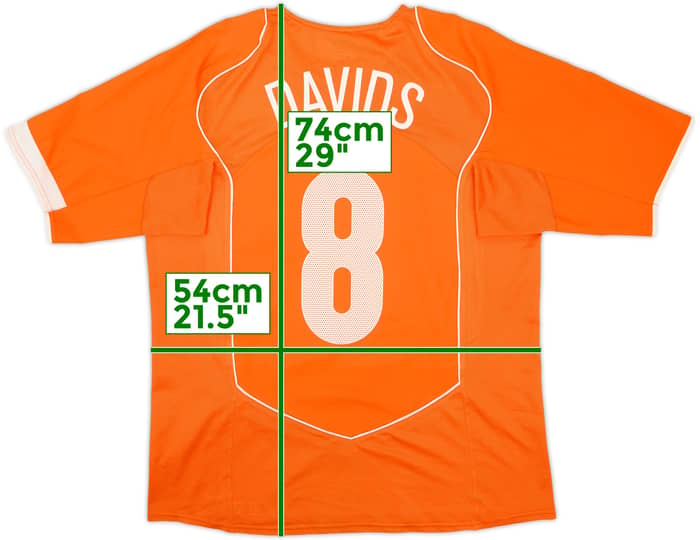 2004-06 Netherlands Home Shirt Davids #8 - 6/10 - (L)