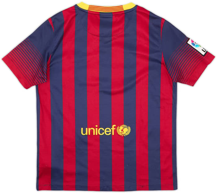2013-14 Barcelona Home Shirt - 5/10 - (L.Boys)