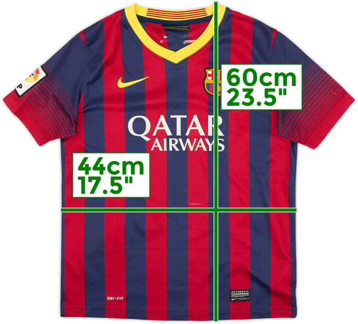 2013-14 Barcelona Home Shirt - 5/10 - (L.Boys)