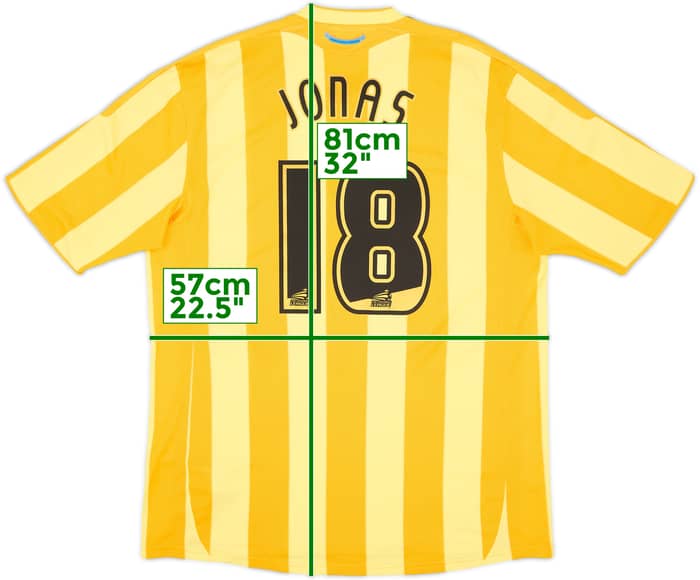 2009-10 Newcastle Away Shirt Jonas #18 - 9/10 - (XL)