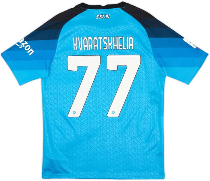 2022-23 Napoli Home Shirt Kvaratskhelia #77 - 6/10 - (L)