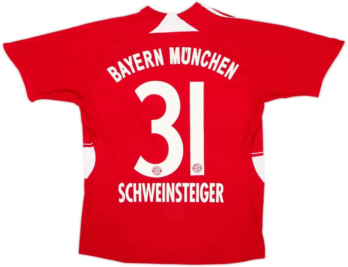 2007-08 Bayern Munich Home Shirt Schweinsteiger #31 - 9/10 - (L.Boys)
