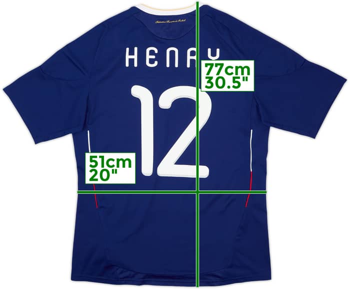 2009-10 France Home Shirt Henry #12 - 6/10 - (L)