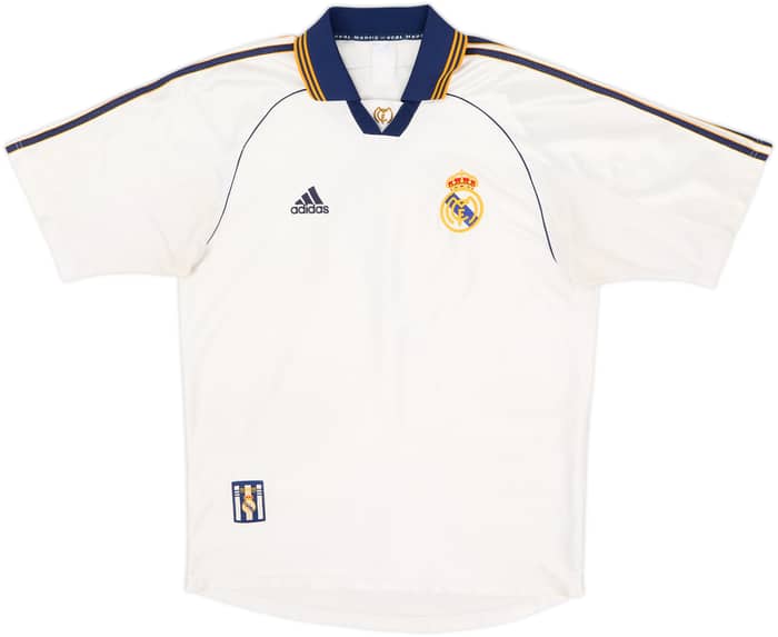 1998-00 Real Madrid Home Shirt Raul #7 - 6/10 - (L)