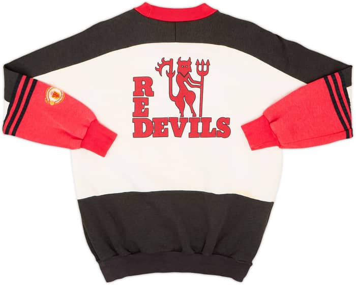 1990-92 Manchester United adidas Sweat Top - 6/10 - (Y)
