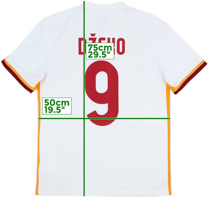 Camiseta de visitante de Roma 2015-16 Dzeko #9 - 5/10 - (M)