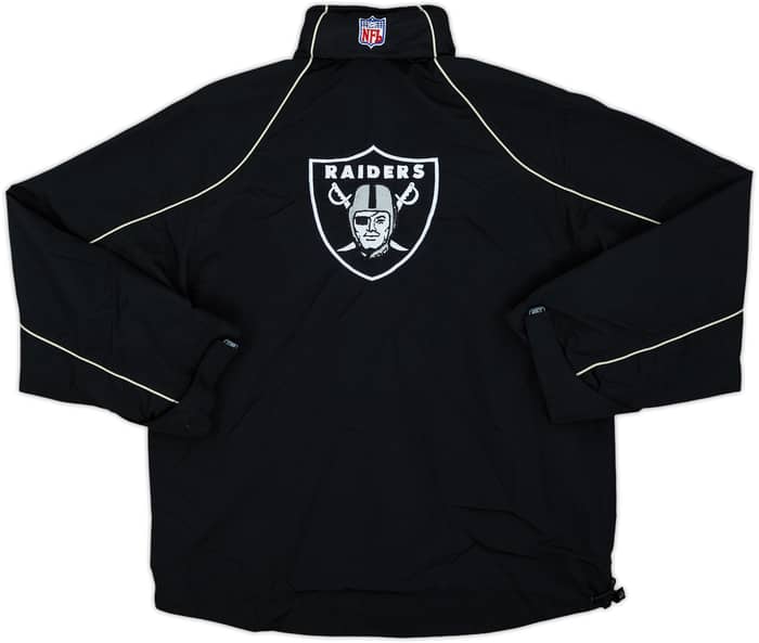 2002-04 Oakland Raiders Reebok Rain Coat - 8/10 - (L.Boys)