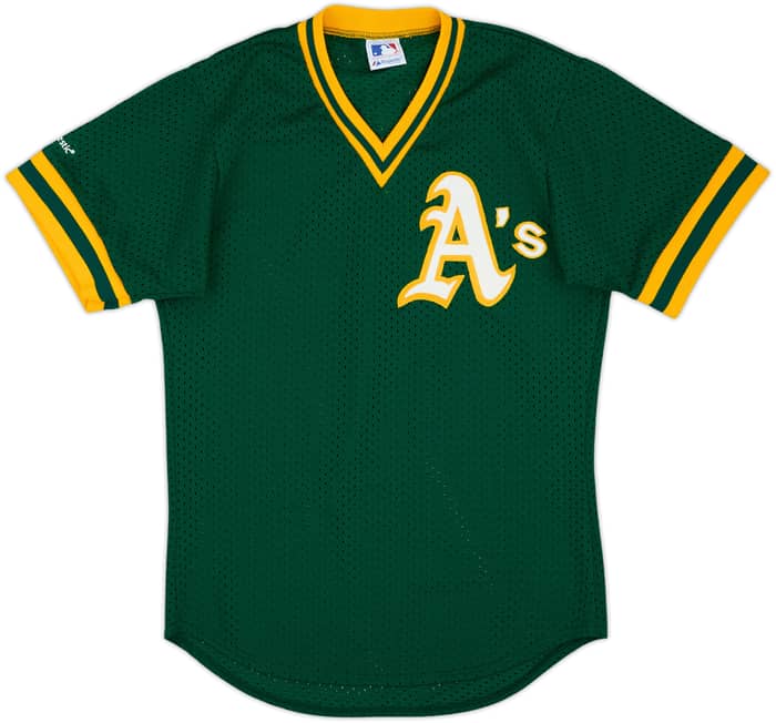 1980s Oakland Athletics Majestic Authentic Batting Practice Jersey - 9/10 - (L)