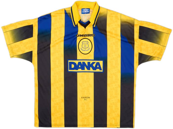 1996-98 Everton Away Shirt Ferguson #9 - 8/10 - (XXL)