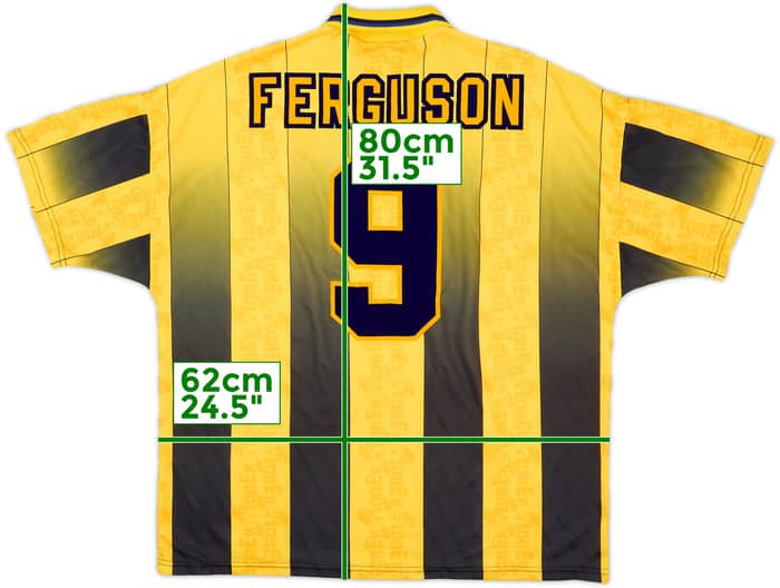1996-98 Everton Away Shirt Ferguson #9 - 8/10 - (XXL)