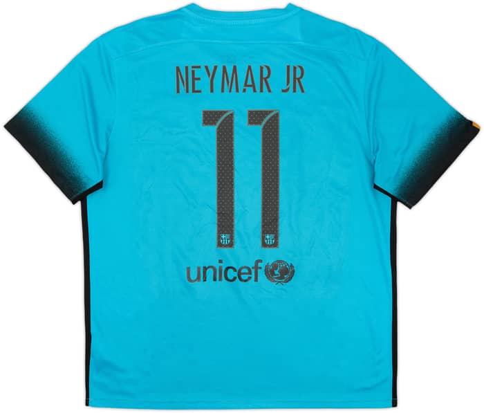 2015-16 Barcelona Third Shirt Neymar Jr #11 - 6/10 - (XL)