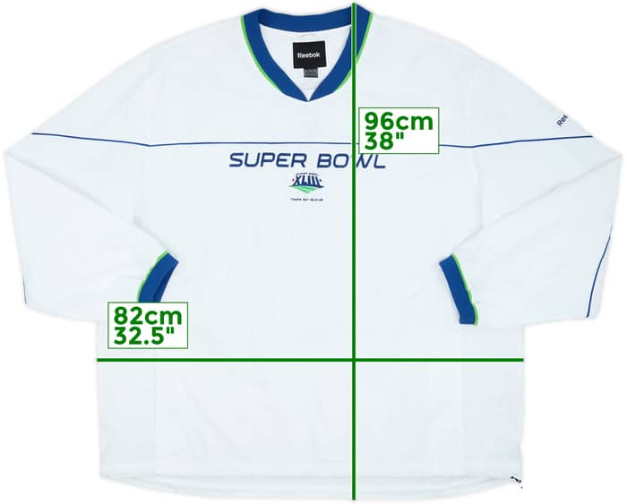 2009 Super Bowl XLIII Reebok Pullover Windbreaker Jacket - 7/10 - (4XL)