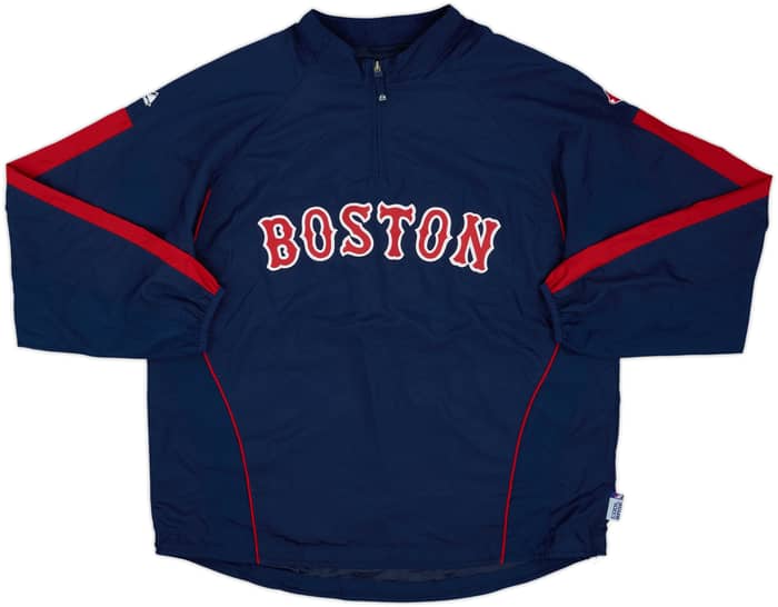2009 Boston Red Sox Majestic Authentic 1/4 Zip Dugout Jacket - 9/10 - (XL)
