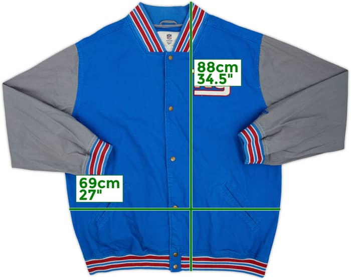 2009 New York Giants Reebok Vintage Varsity Jacket - 7/10 - (3XL)