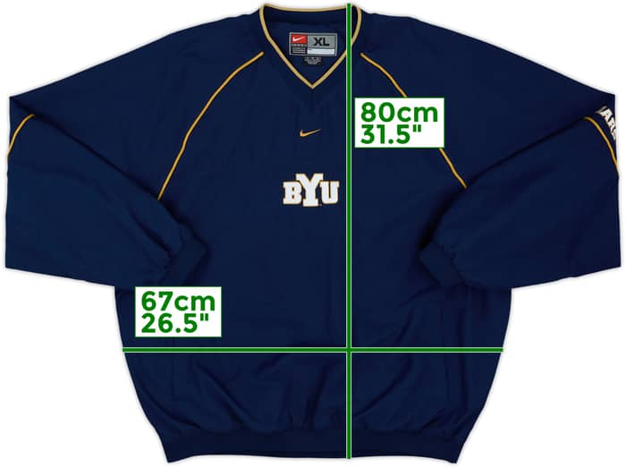2002 BYU Cougars Nike Shell Top - 9/10 - (XL)