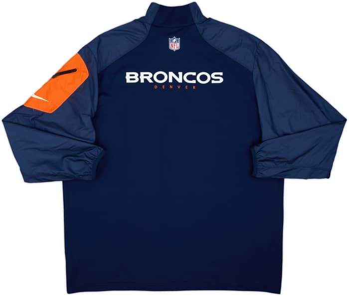 2014 Denver Broncos Nike 1/4 Zip Training Top - 8/10 - (XXL)