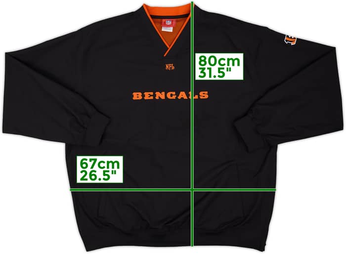 2007 Cincinnati Bengals NFL Pullover Windbreaker Jacket - 9/10 - (XL)