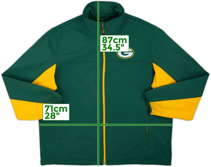 2010s Green Bay Packers NFL Full-Zip Jacket - 6/10 - (XXL)