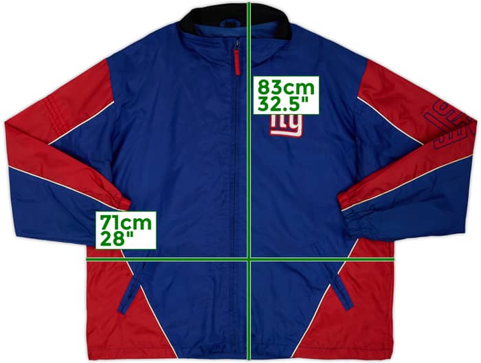 2001 New York Giants NFL Full-Zip Rain Jacket - 7/10 - (XL)