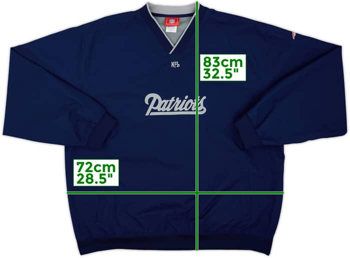 2007 New England Patriots NFL Pullover Windbreaker Jacket - 9/10 - (XXL)