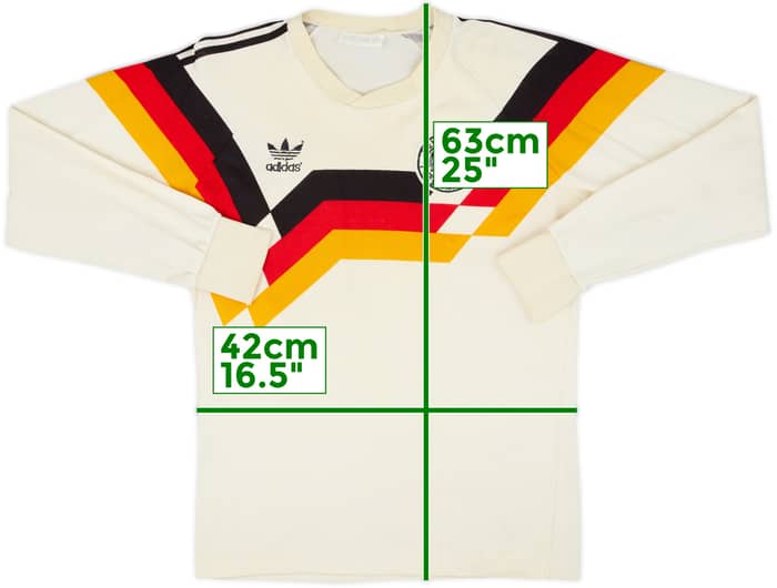 1988-91 West Germany Home L/S Shirt #10 - 4/10 - (S)