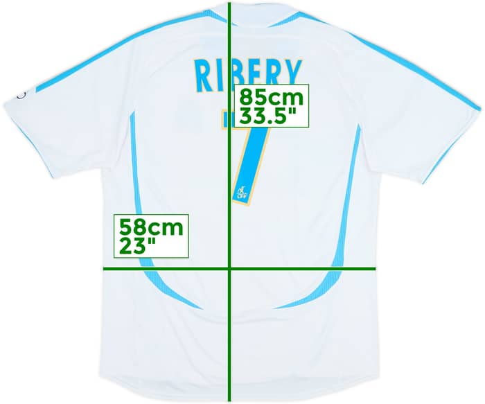2006-07 Olympique Marseille Home Shirt Ribery #7 - 7/10 - (XL)