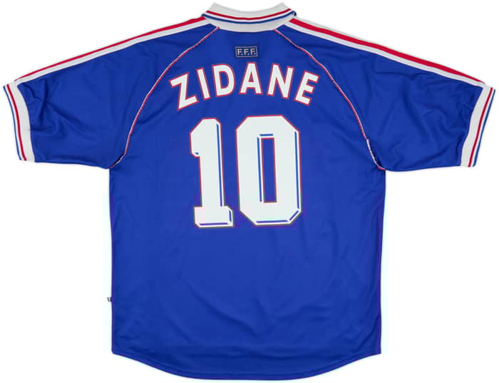 1998-00 France Home Shirt Zidane #10 - 10/10 - (XL)