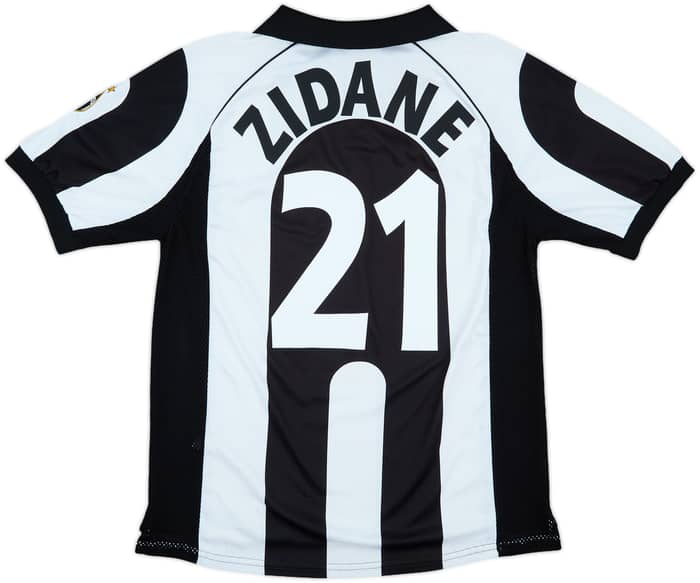 1997-98 Juventus Centenary Home Shirt Zidane #21 - 6/10 - (L)