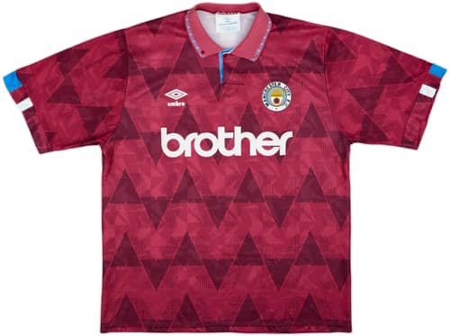 1990-92 Manchester City Away Shirt - 8/10 - (XXL)
