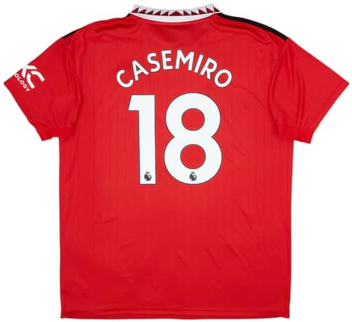 2022-23 Manchester United Home Shirt Casemiro #18 - 8/10 - (XL)