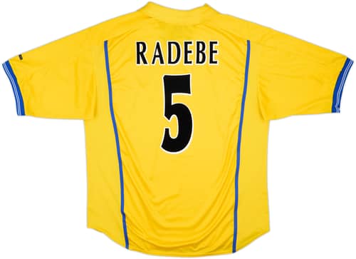 2000-02 Leeds United Away Shirt Radebe #5 - 8/10 - (XL)