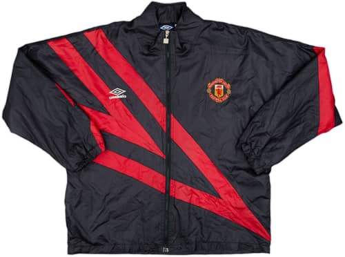 1992-93 Manchester United Umbro Track Jacket - 7/10 - (L)
